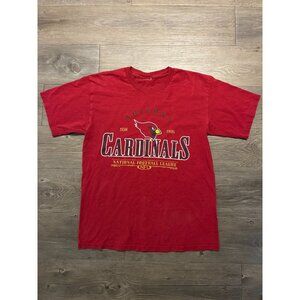 Vintage NFL Arizona Cardinals T Shirt Men's Red Logo Graphic Tee 90s 2000s Y2K